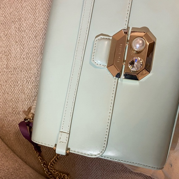 Ted Baker Crystal and Pearl Lock XBody In Green - Picture 8 of 16